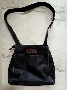 Fossil Dark Denim Large Crossbody Satchel Bag